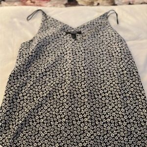 Floral Black and White Women's Top